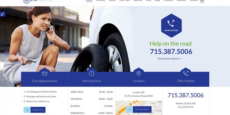 Auto Service Wordpress Themes