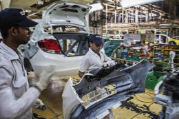 A file image of a Honda plant in better Noida. If Honda chooses to build its 3rd automobile plant in Gujarat, the company will become the 2nd biggest Japanese car manufacturer in Asia by ability. Photo: Bloomberg