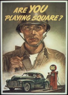 Gasoline Rationing Poster