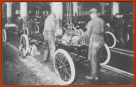 Henry Ford Introduced Conveyor Belt Auto-vehicle Assembly System