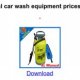Car Wash equipment manufacturers