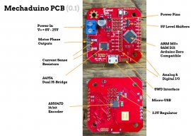 The Mechaduino PCB drawing.